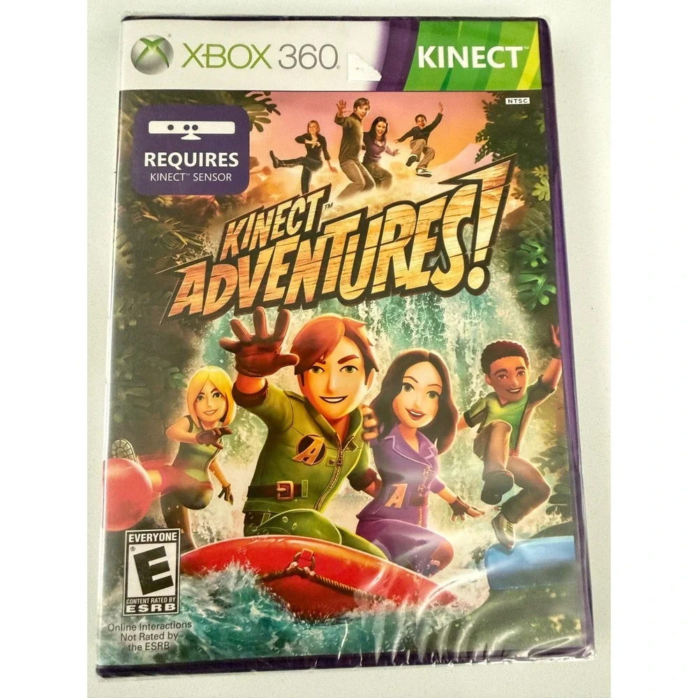 Kinect Adventures Xbox 360 Game New Sealed Microsoft Kinect Sensor Required E